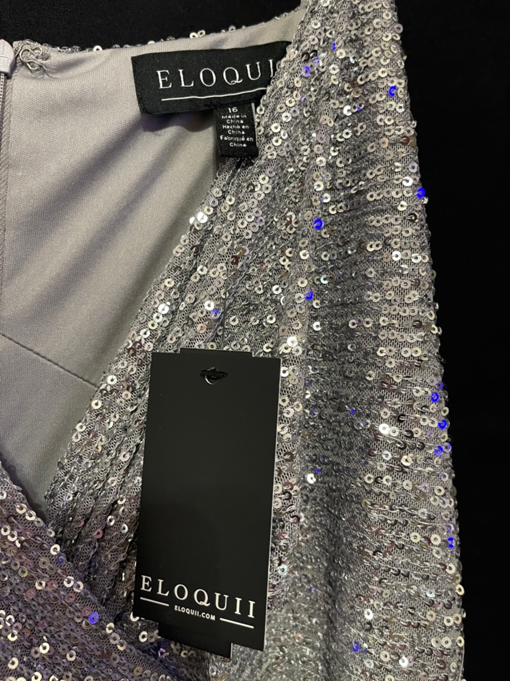 Sequin evening dress - Picture 5 of 8